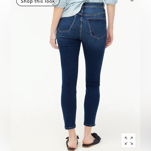 J Crew Jeans 9 High Rise Toothpick Denim Raw Hem Size 31 - Picture 3 of 16